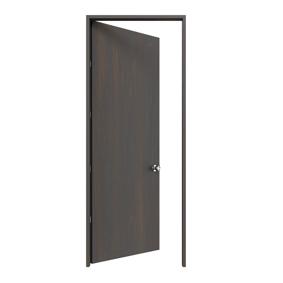 Puerta multiancho de madera melaminica veta vertical color Nogal Europeo