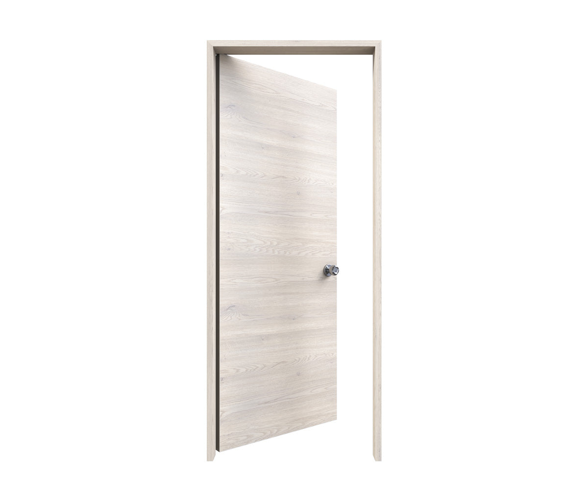 Puerta en Mdf melaminico estándar veta horizontal color cotta de 68 x 204 cm