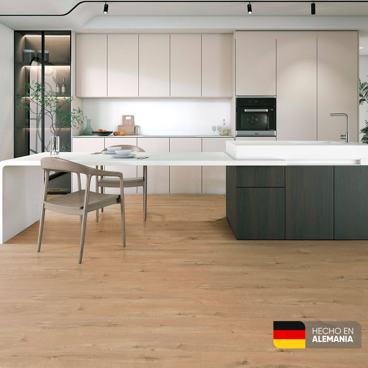 Piso Laminado Roble Bosque 7mm marca Kronospan