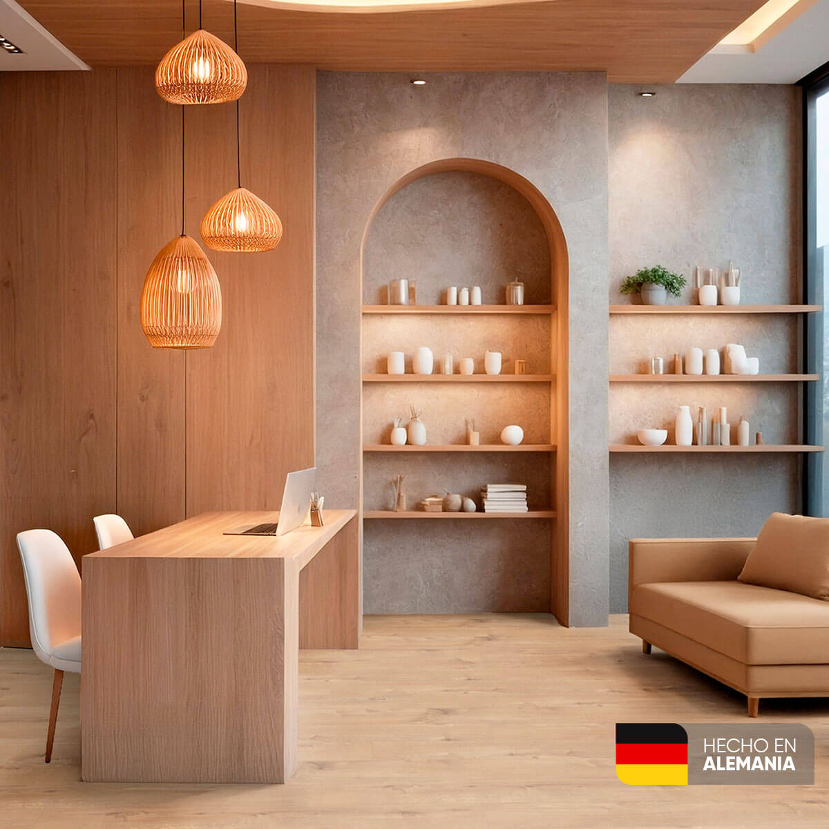 Piso Laminado Roble Bosque 7mm marca Kronospan