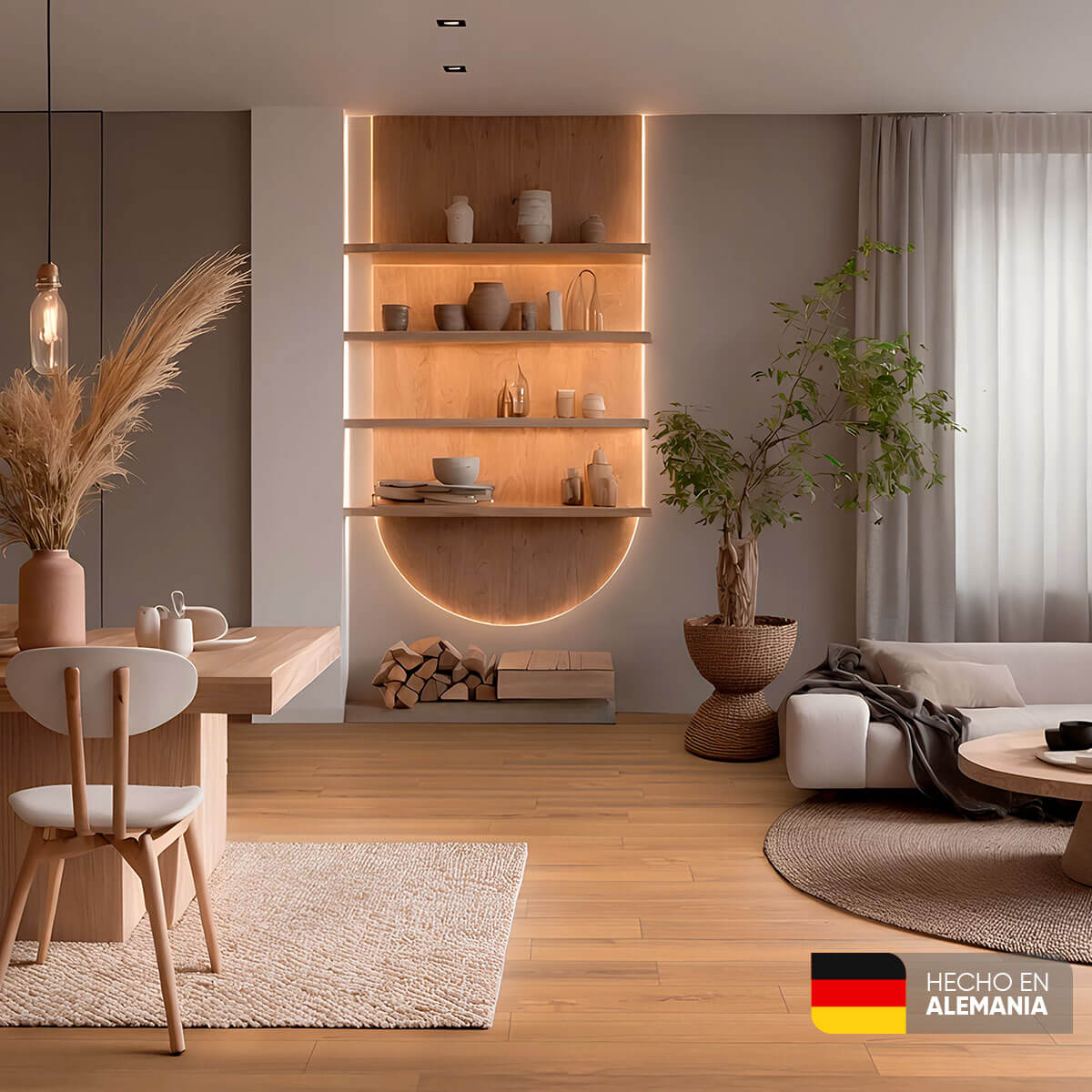 Piso laminado Roble Sienna de 7mm marca Kronospan