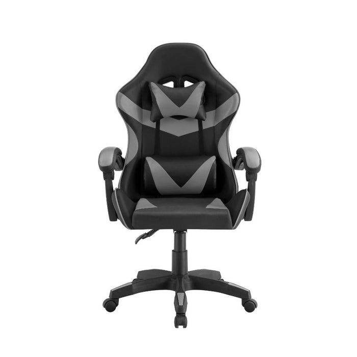 Silla Gamer BMG-17, Negro y Gris, con Cómodo Espaldar y Rodachines