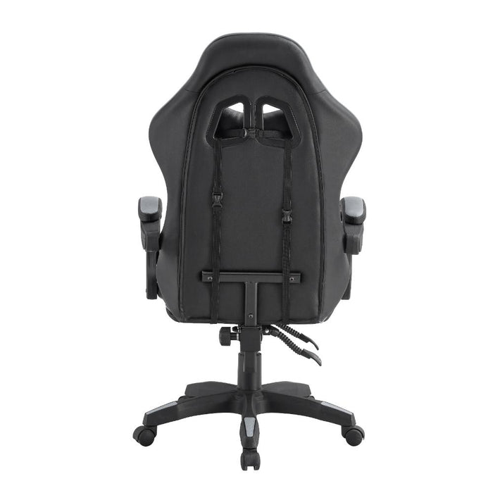 Silla Gamer BMG-17, Negro y Gris, con Cómodo Espaldar y Rodachines