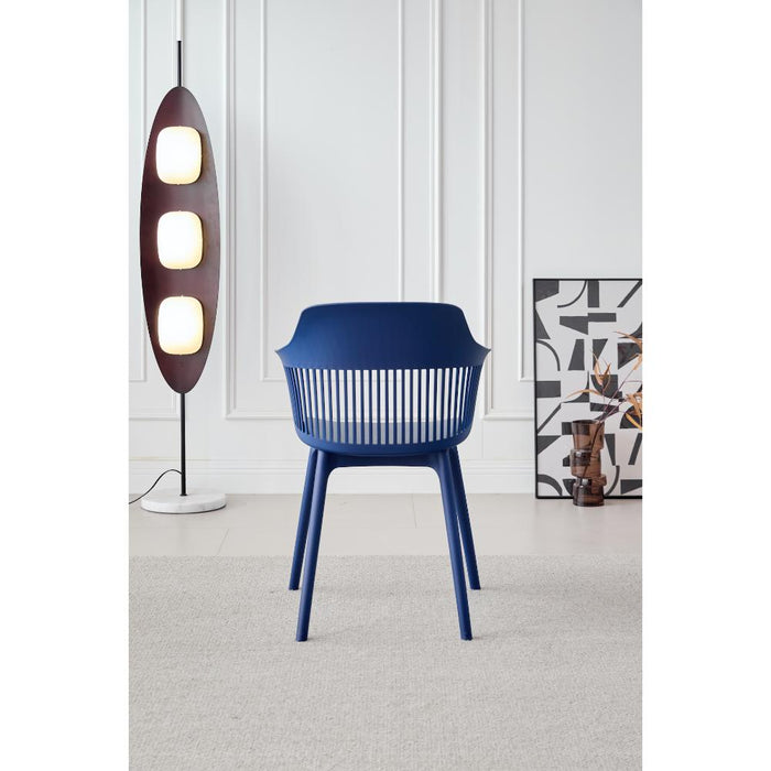 Silla Con Cojin Max, Color Azul, Con espaldar y cojín