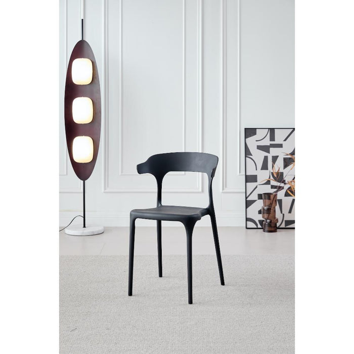 Silla Elena, Color Negro, Con espaldar y diseño Moderno