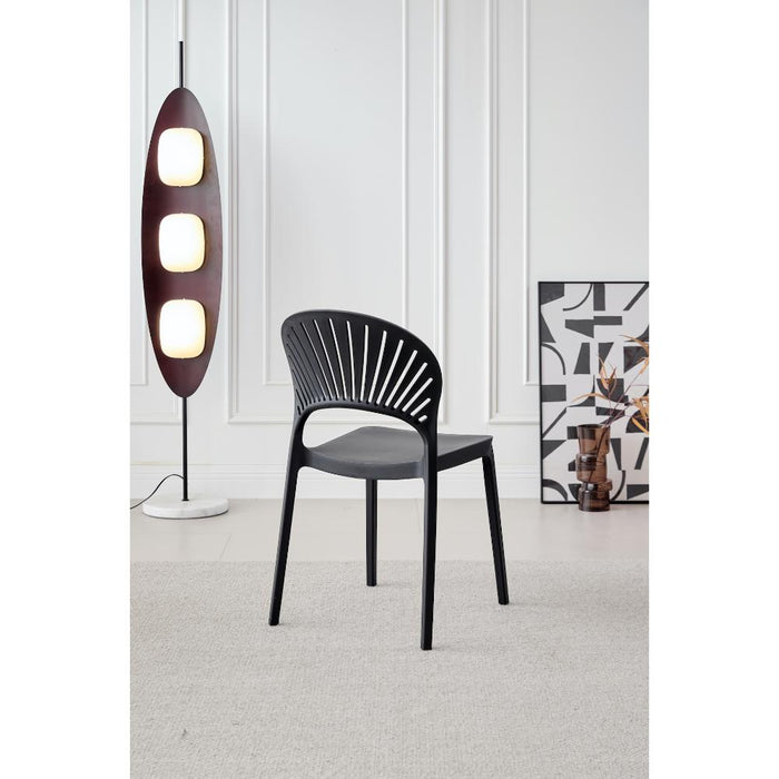 Silla Paraiso, Color Negro, Con espaldar y diseño Moderno