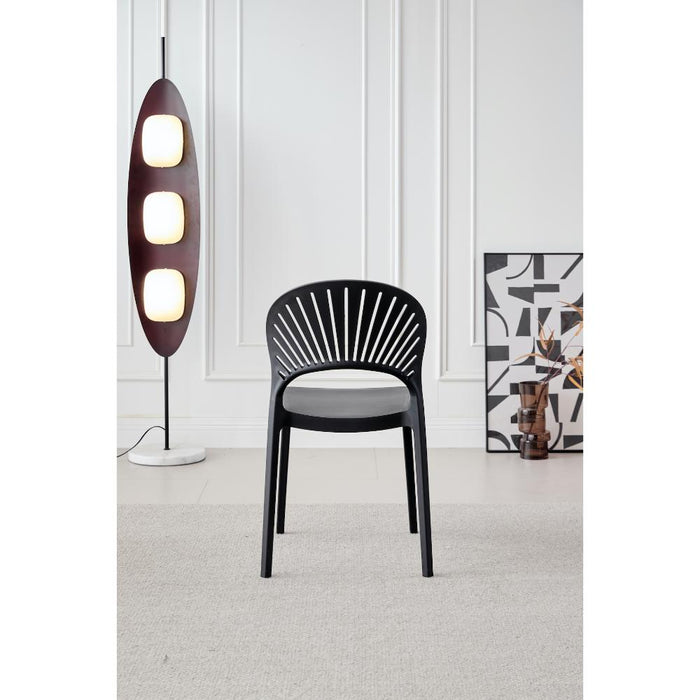 Silla Paraiso, Color Negro, Con espaldar y diseño Moderno