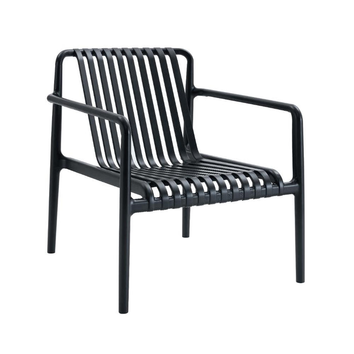 Silla Launge Parma, Negro, Con espaldar y diseño Moderno