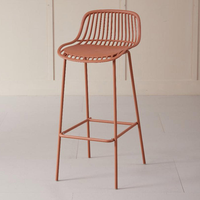 Silla para Bar Tulum, Color Terracota, Diseño Moderno