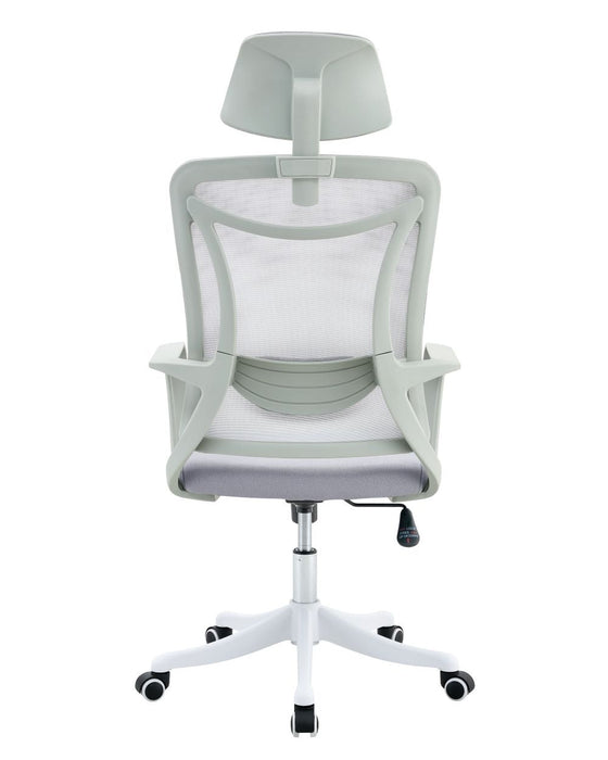 Silla de Escritorio Elite, Gris, ergonómica con altura ajustable