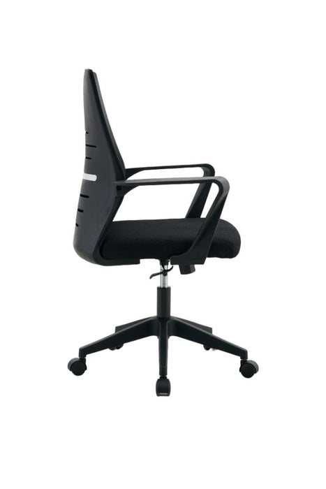 Silla de Escritorio Vertex, Negro, ergonómica con reposabrazos