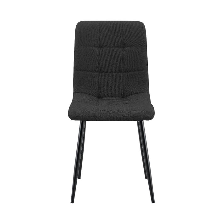 Set de 4 Sillas Flex, Color Negro, Con espaldar y diseño Moderno