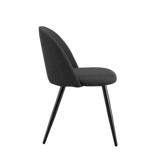 Set de 4 Sillas Core, Color Negro, Con espaldar y diseño Moderno
