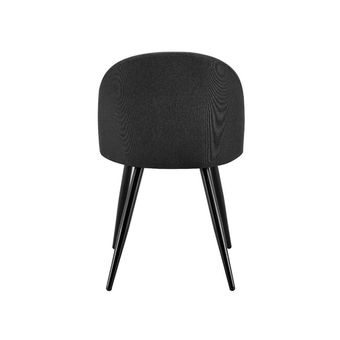 Set de 4 Sillas Core, Color Negro, Con espaldar y diseño Moderno