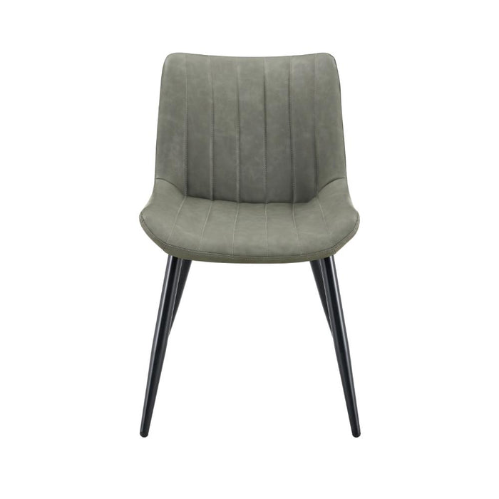 Set de 2 Sillas Nova, Color Verde, Con espaldar y diseño Moderno