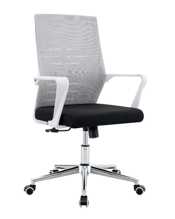 Silla de Escritorio Vertex, Gris, ergonómica con reposabrazos