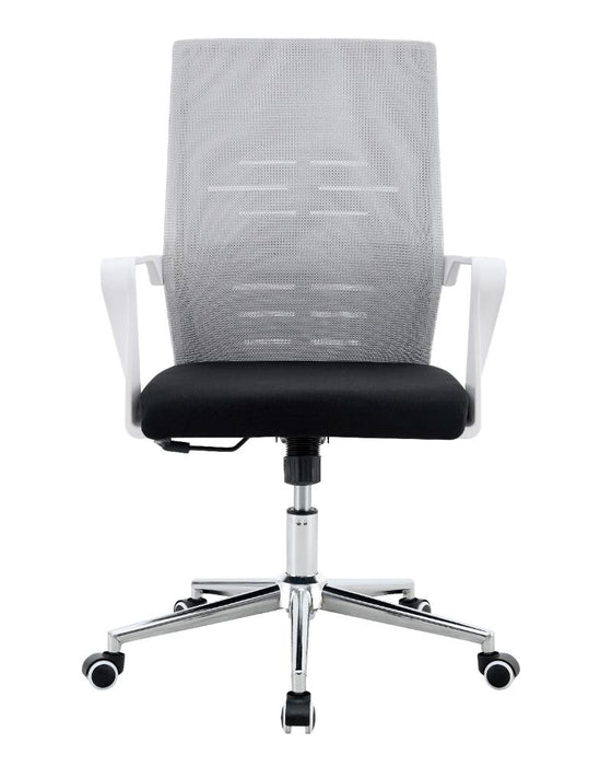 Silla de Escritorio Vertex, Gris, ergonómica con reposabrazos