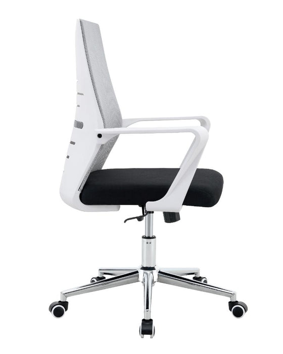 Silla de Escritorio Vertex, Gris, ergonómica con reposabrazos