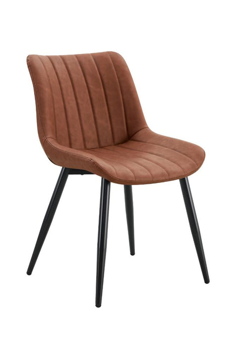 Set de 2 Sillas Nova, Color Marrón, Con espaldar y diseño Moderno