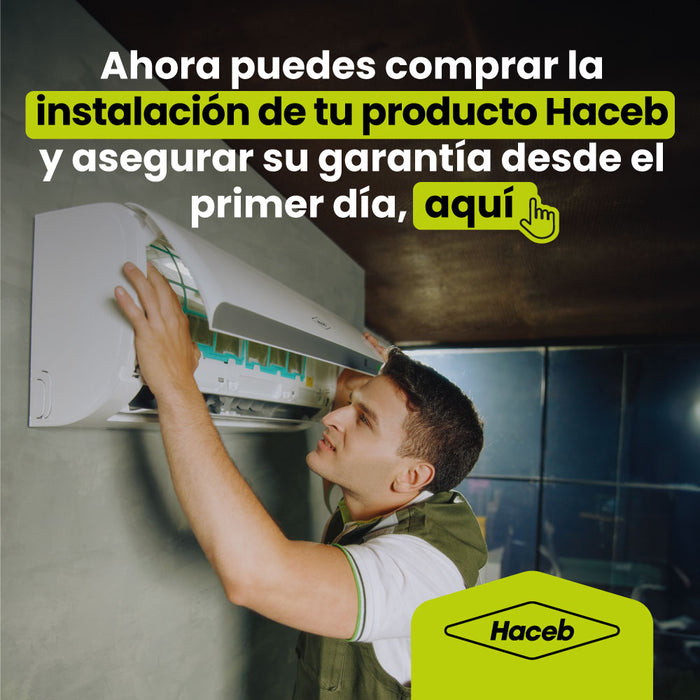 Instalación de aire a 0 metros + accesorios Haceb