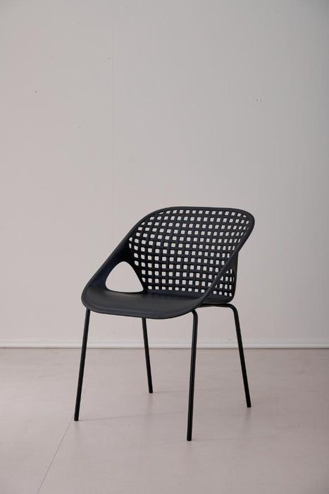 Silla Senit con Brazos, Color Negro, Con espaldar y diseño Moderno