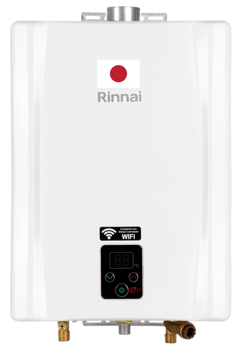 Calentador de paso a gas propano 17 litros marca Rinnai