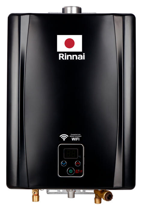 Calentador de paso a gas propano 17 litros marca Rinnai