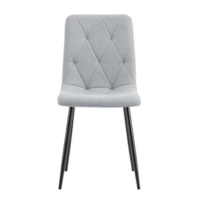 Silla de Comedor Napoles, Gris, con Espaldar y Diseño Moderno