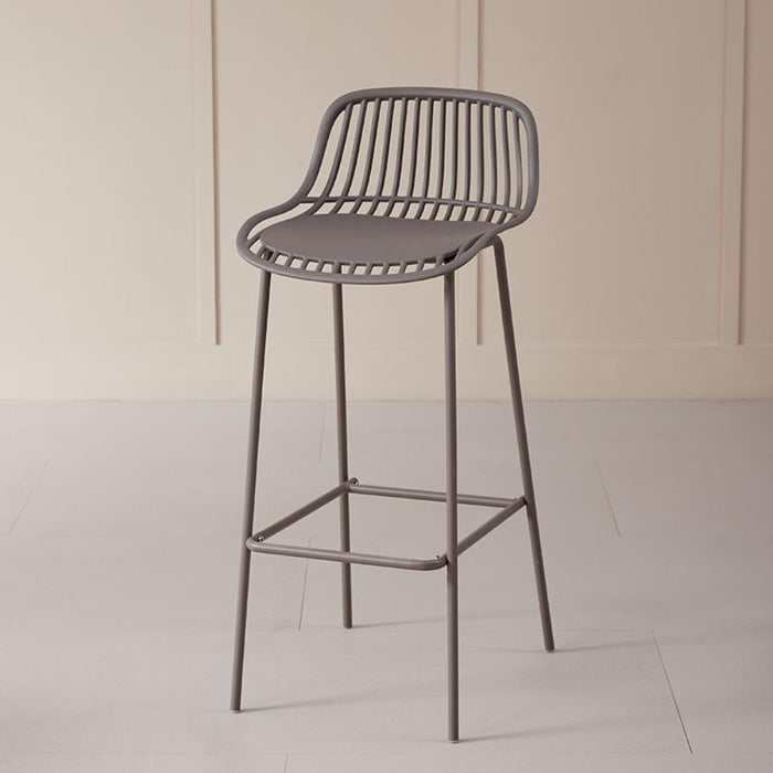 Butaco para Barra Tulum, Color Taupe, Diseño Moderno