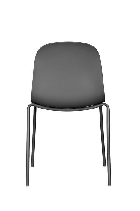 Silla con Cojín Aiara, Color Gris Oscuro, Diseño Moderno