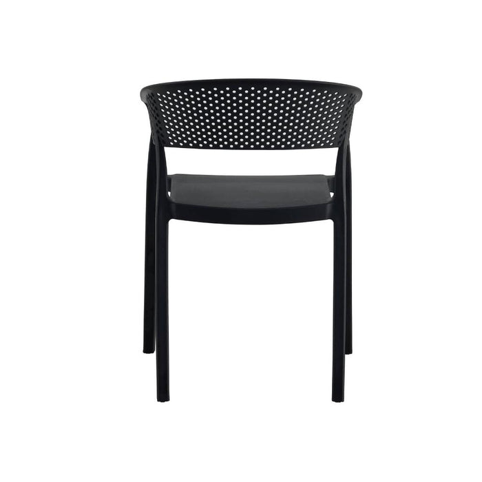 Silla Manaos, Negro, Con espaldar Minimalista y diseño Moderno