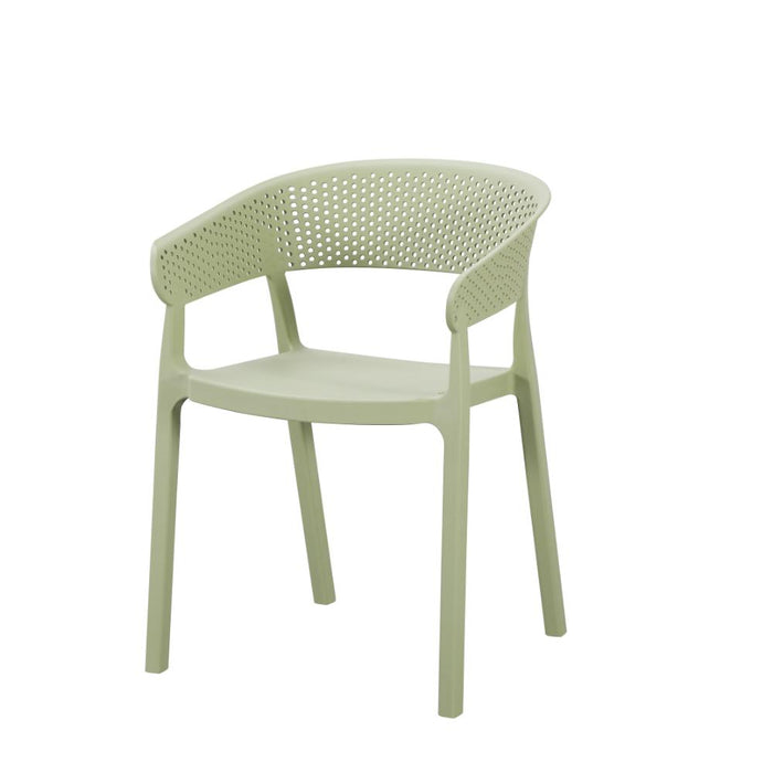 Silla Manaos, Verde, Con espaldar Minimalista y diseño Moderno