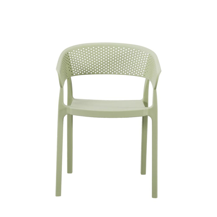 Silla Manaos, Verde, Con espaldar Minimalista y diseño Moderno
