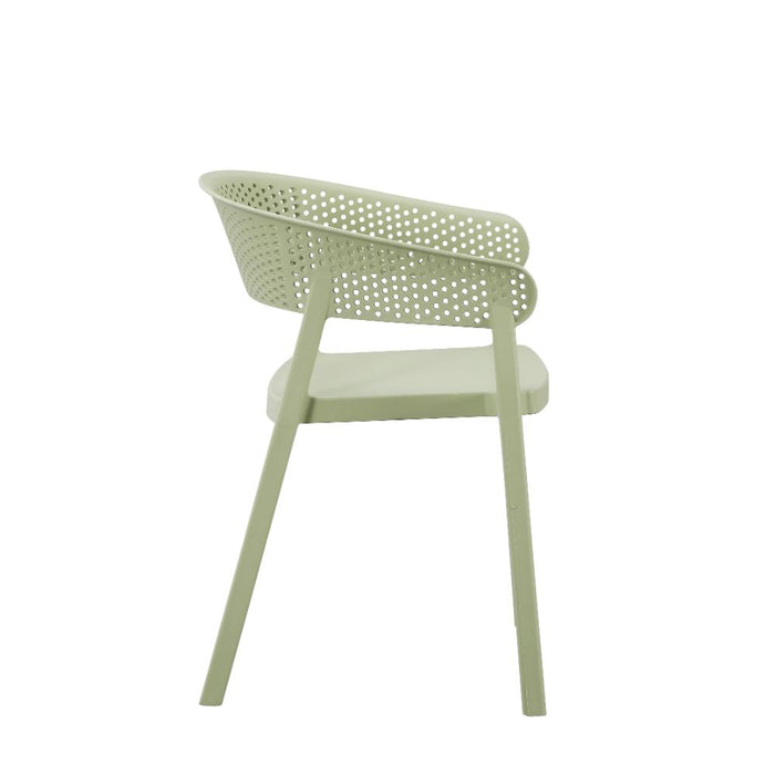 Silla Manaos, Verde, Con espaldar Minimalista y diseño Moderno