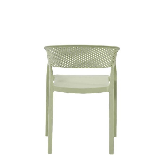 Silla Manaos, Verde, Con espaldar Minimalista y diseño Moderno