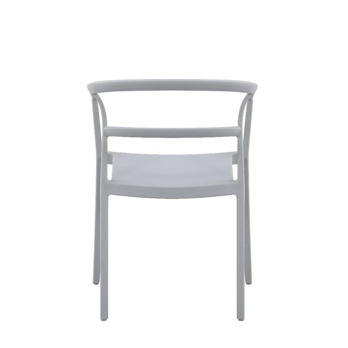 Silla Porto, Gris, Con espaldar minimalista y diseño Moderno