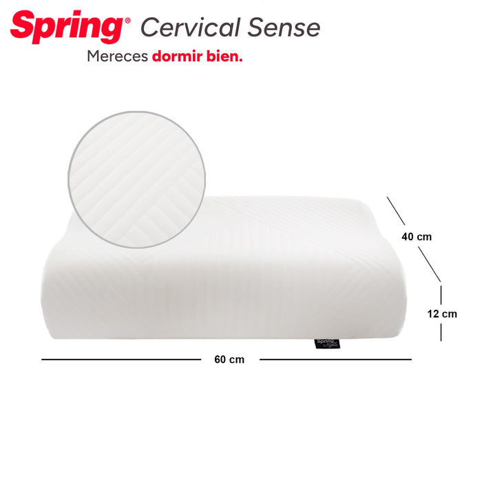 2 x 1 almohada Spring cervical sense