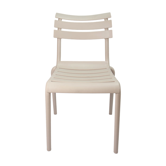 Set de 4 sillas exterior venecia sin brazos beige  marca Boxbit