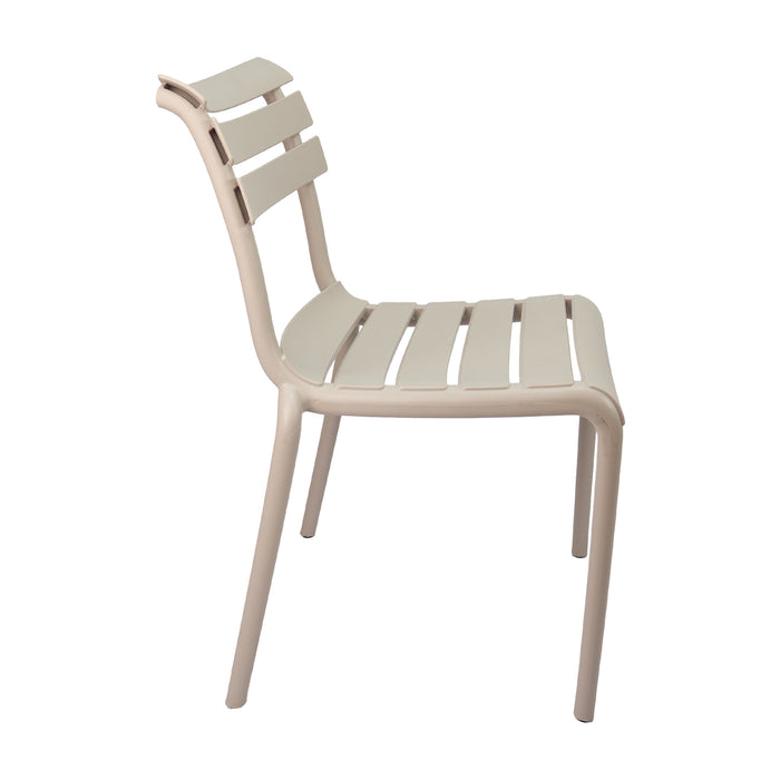 Set de 4 sillas exterior venecia sin brazos beige  marca Boxbit