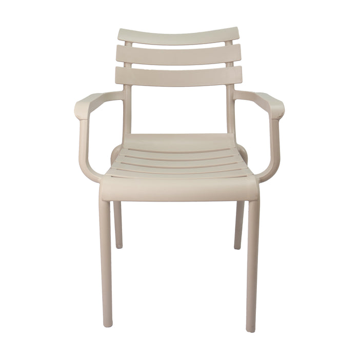 Set de 2 sillas exterior venecia con brazos beige  marca Boxbit