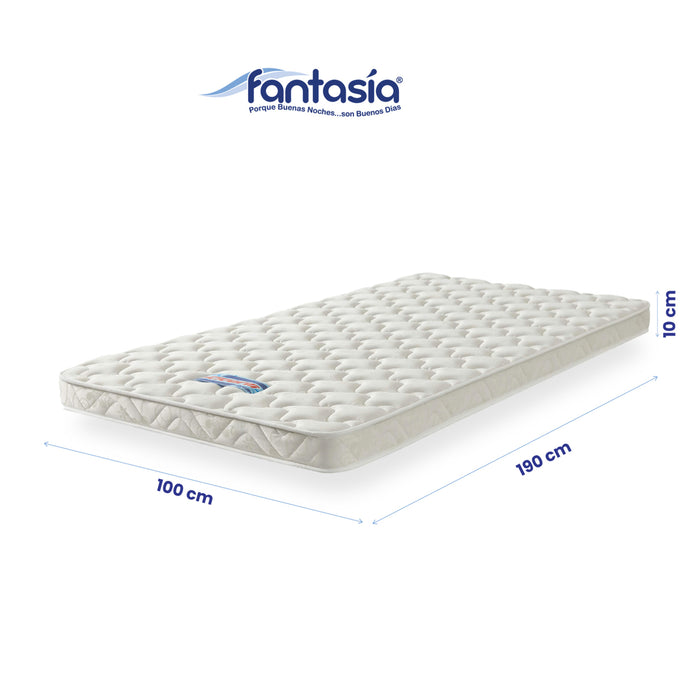 colchóneta juventi si resorte de 100x190x10 cm marca Fantasía marca Fantasía