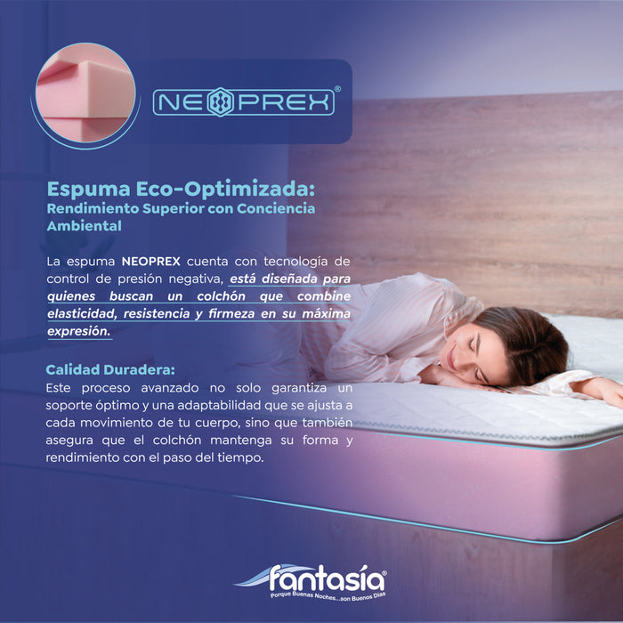 colchóneta juventi si resorte de 100x190x10 cm marca Fantasía marca Fantasía