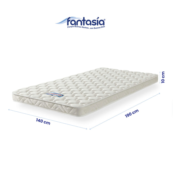 colchóneta juventi sin resorte 140x190x10 cm marca Fantasía