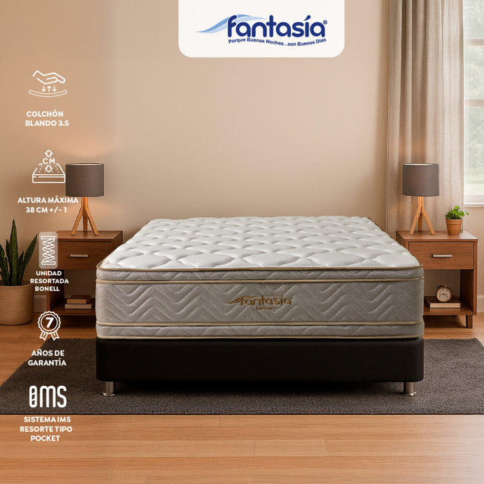 Colchón optims doble de 140x190 cm marca Fantasía