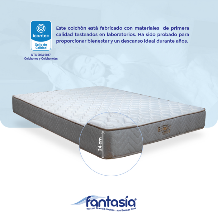 Colchón optims doble de 140x190 cm marca Fantasía