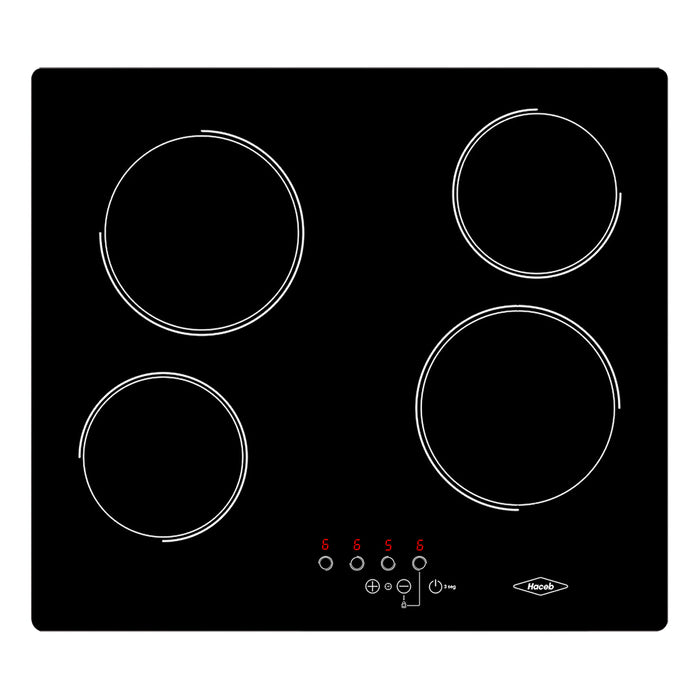 Cubierta vitro de 60 Cm 220V marca Haceb