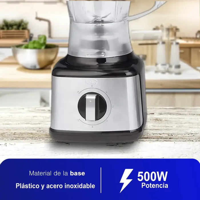 Licuadora de perilla negro marca Kalley