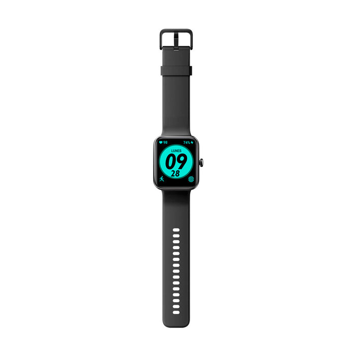 Reloj deportivo inteligente color negro con pantalla táctil
