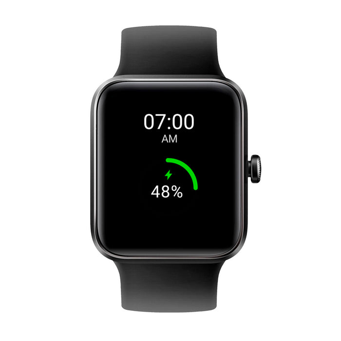 Reloj deportivo inteligente color negro con pantalla táctil