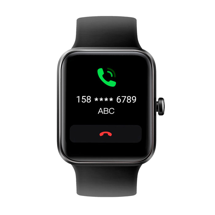 Reloj deportivo inteligente color negro con pantalla táctil